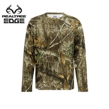 Men's Crew Heavyweight Fleece Thermals Camouflage Realtree EDGE Scent Control