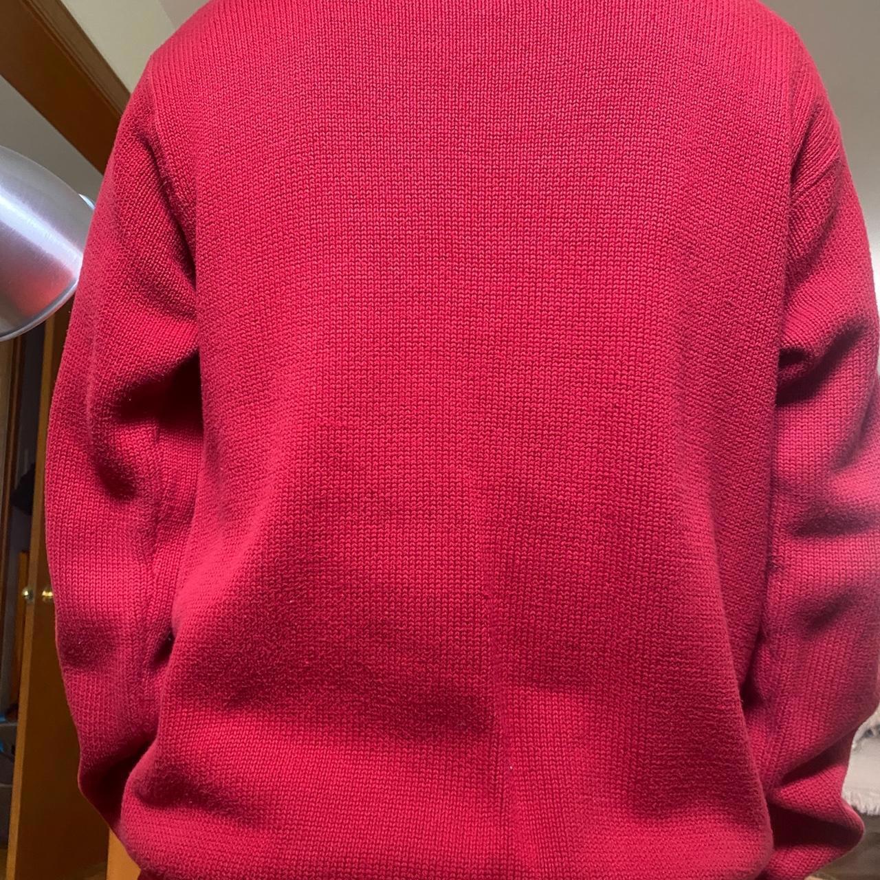 Tommy Hilfiger Sweater No Flaws Mens Red Embroide… - image 7