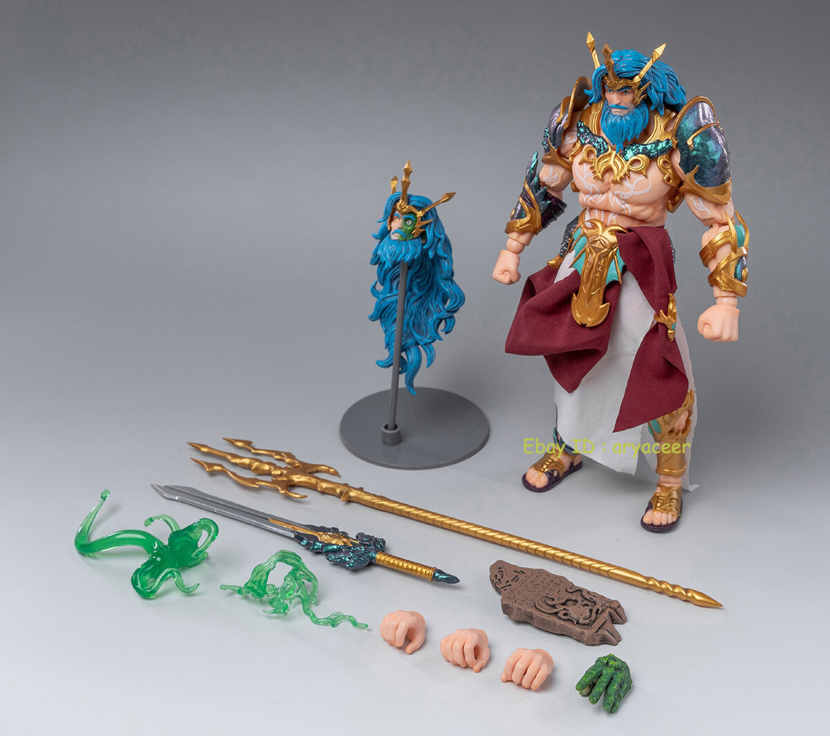 Shinfu Toys Myth Gods Of Nation M-03G Poseidon 1/12 Action Figure