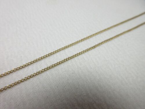 VINTAGE 12K YELLOW GOLD FILLED CHAIN LINK NECKLACE 1/20 / 18 1/4 INCH - Picture 3 of 8