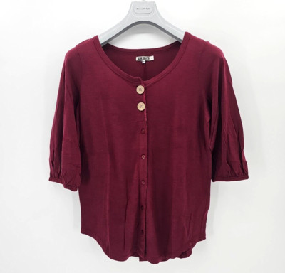 Quiksilver Damen Langarmshirt Blusenshirt Oberteil 3/4 Ärmel in Gr. M