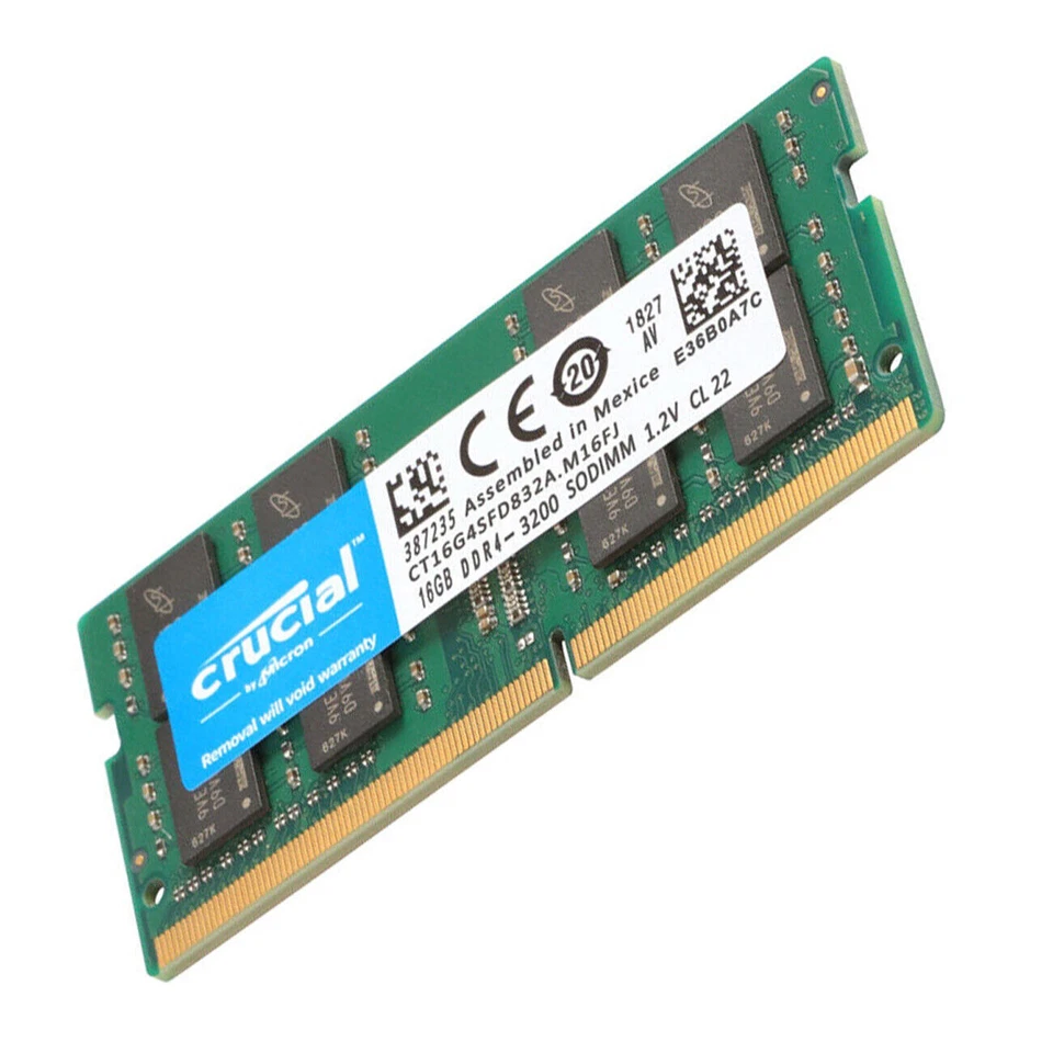 CRUCIAL DDR4 16GB 3200 MHz PC4-25600 Laptop SODIMM Non-ECC 260-Pin Memory RAM - Image 3 of 4