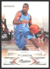 2009-10 Panini Prestige Ty Lawson Rookie Denver Nuggets #168