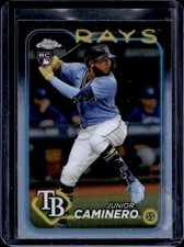 2024 Topps Chrome Junior Caminero RC Refractor Rookie #213 Rays