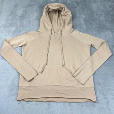 NEW Nili Lotan S 100% Cotton French Terry Tan Hoodie Made in USA