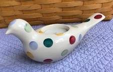 Emma Bridgewater Pottery Polka Dot Dove Tea Light Excellent Condition