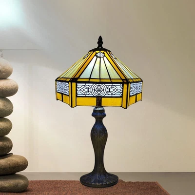 Lámpara de mesa Tiffany de vitral - Imagen 1 de 4