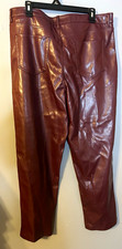 NWT Joie Women s Burgundy Faux Leather Pants ...
