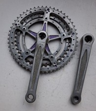 Guarnitura Vintage NERVAR STAR Doppia 52/42 - Alluminio - Pedivelle 170mm - BSA