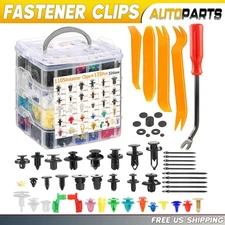 1240PCS Car Retainer Clips Auto Panel Trim Fasteners Push Pin Rivet Bumper Kit