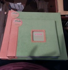 Portafolia Scrapbook Albums, 8 x 8  12x12 BRAND NEW Green and Orange