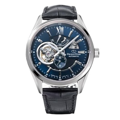 ORIENT STAR Moderne Skelett Mechanische Herrenuhr K-AV0006L Navy NEU