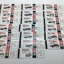 1955-56 20 Different Champion Spark Plug Matchbook Covers Indy 500 And NASCAR