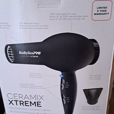 BaByliss PRO Ceramix Xtreme Professional Hair Dryer 2000W Black 6 Settings