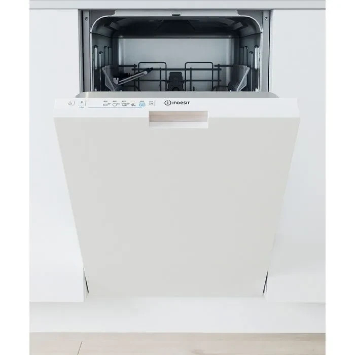 Indesit IN2ID10CS80UK 45cm SlimLine Integrated Dishwasher, 10 places, 5 Progs