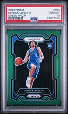 2023 Panini Prizm #163 Dereck Lively II Green Prizm RC PSA 10 Dallas Mavericks