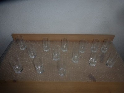 12 Bohemia  Schnapsgläser - Kristall - Hand Cut Lead Crystal - Vitrinenobjekte
