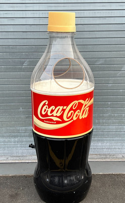 Coca Cola Coke Bottle Shaped Store Advertising Display Cooler