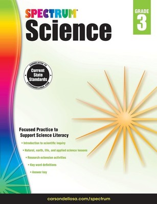 Spectrum 3rd Grade Science Workbooks, Ages 8 to 9, Grade 3 Science, Physical...