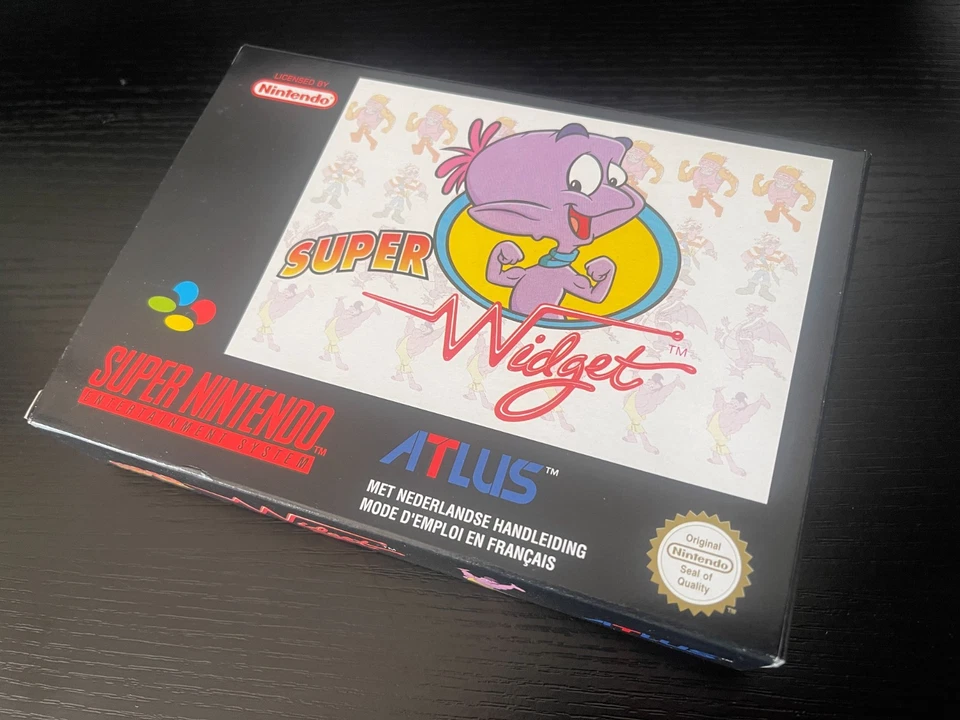Super Widget SNES Super Nintendo Game Complete New Boxed Unopened PAL FRENCH - Image 4 of 4