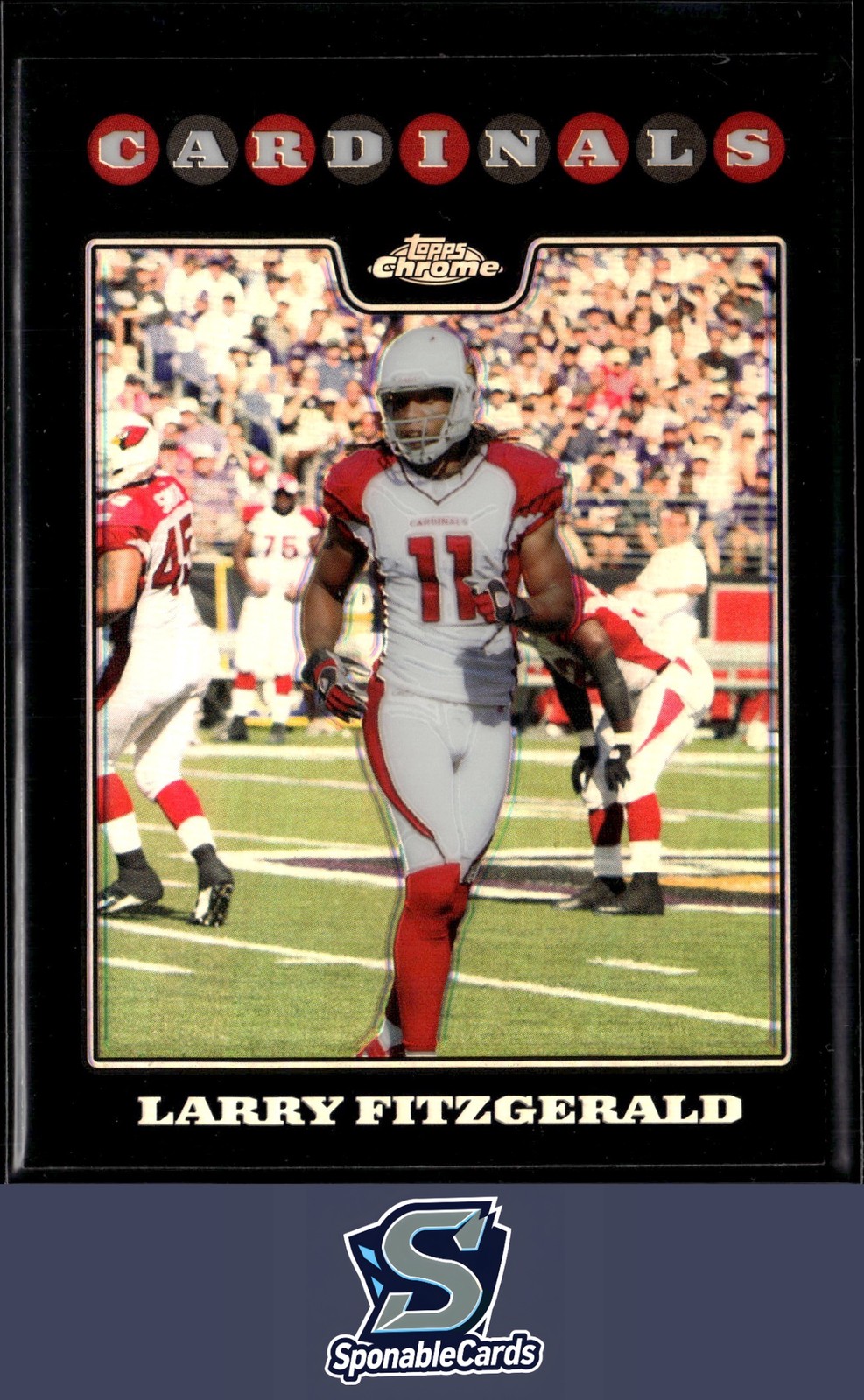 2008 Topps Chrome #TC86 Larry Fitzgerald Refractors