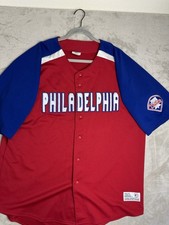 Vintage Philadelphia Phillies Jersey 2XL Dynasty MLB Felt Letters USA Made