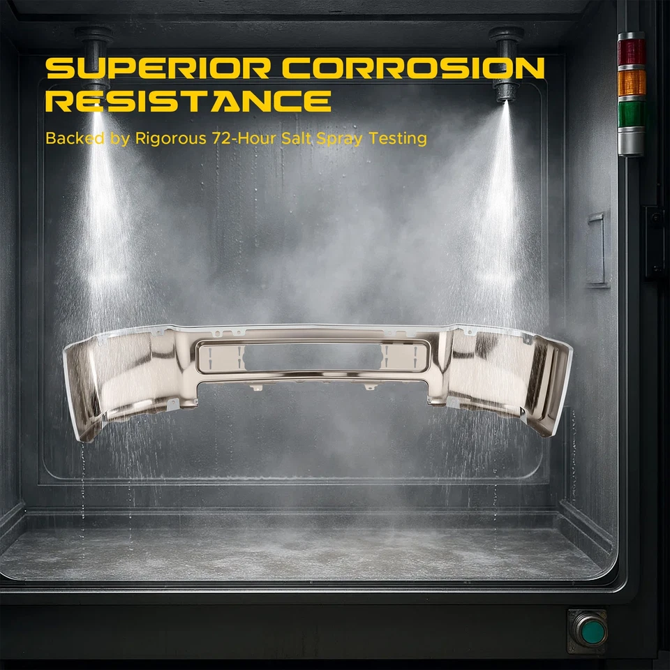 Chrome Steel Front Bumper Face Bar For 2015-2019 for Chevy Silverado 2500 3500HD - Изображение 2 из 4