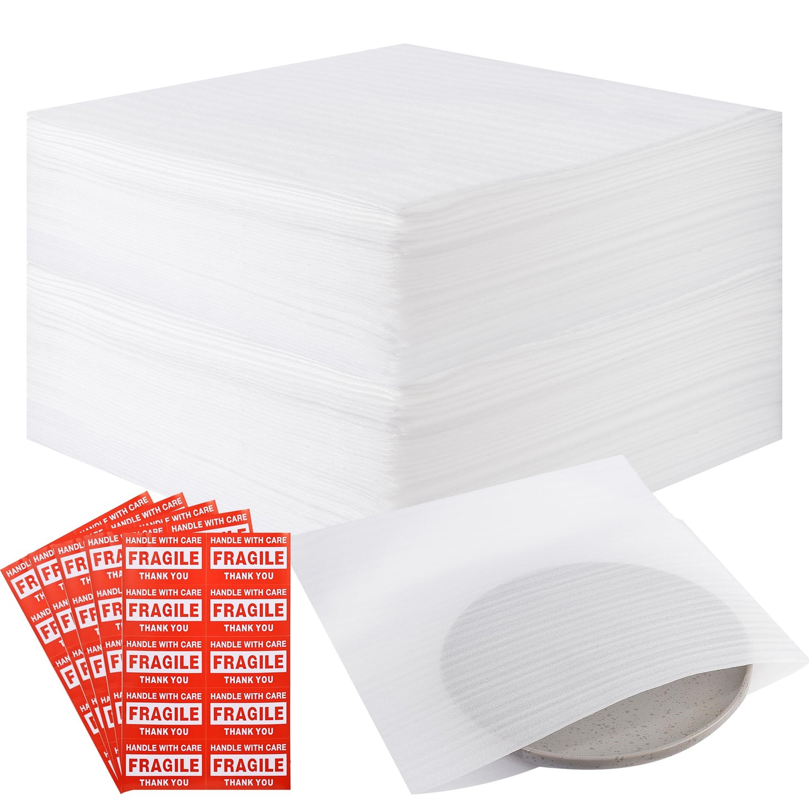 Feuilles mousse demenagement haute densite 30x30cm | Sac papier bulle de protection premium