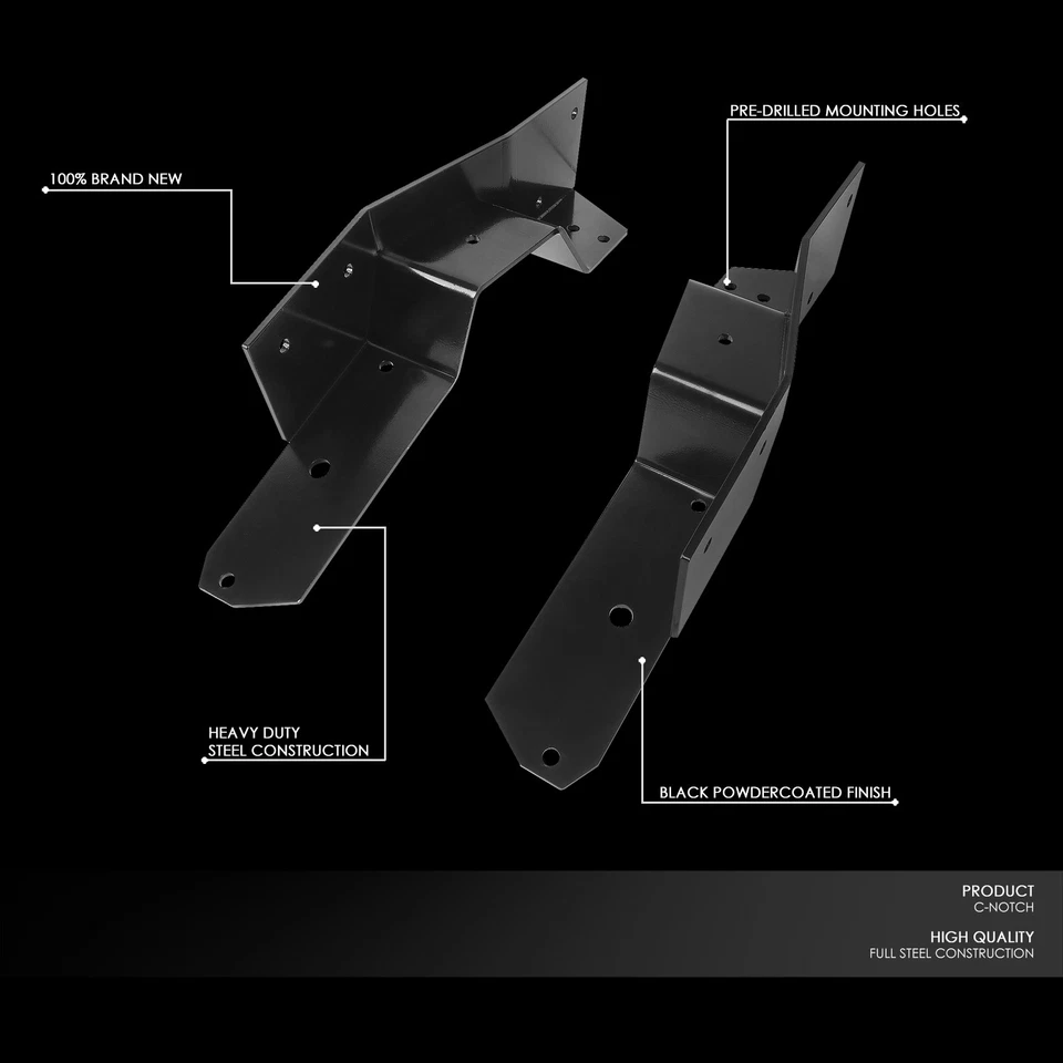 KIT DE SOPORTE DE MUESCA EN C PARA CAMIÓN CHEVY C10 GMC C15 C1500 63-72 Foto 2 de 4