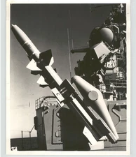 TALOS GUIDED MISSILE Aboard NAVY Destroyer VINTAGE Military 1960 Press Photo