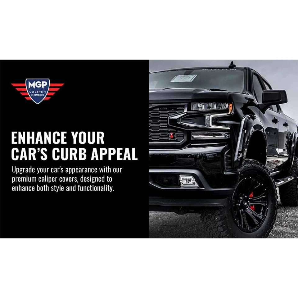 For Ford F-150 2010 2011 Front Rear Set MGP Disc Brake Caliper Cover GAP - Image 3 of 4