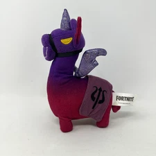 Epic Games Fortnite Dark Llamacorn Plush Stuffed Animal Purple Red Cute Soft 8"