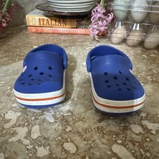 Crocs Unisex Kids Blue Clog Sandal Size C6 Synthetic Slip On Lightweight