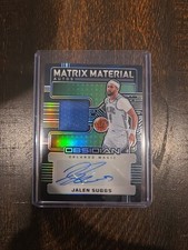 OBSIDIAN Matrix Material Jalen Suggs Green On Card Auto #MM-SUG 06/49