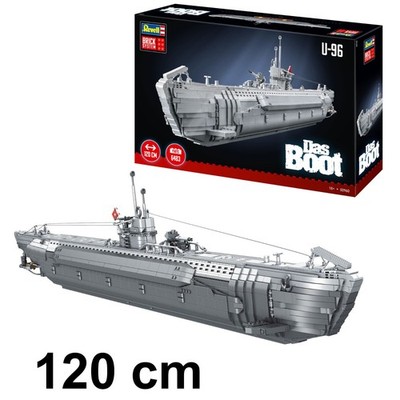 U-Boot U96 ''Das Boot'' Brick System Klemmbausteine 6483 Teile 120cm Revell 00960