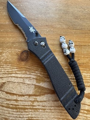 VINTAGE Benchmade McHenry & Williams Black ATS-34 705SBT Knife w