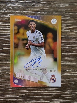 2025-26 Topps Uefa Club Competitions - Autographs Jude Bellingham #BA-JB Gold...