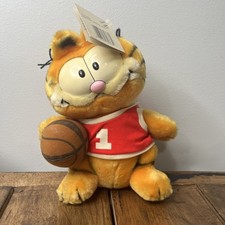 Garfield Plush 1978-1981 SHOOTIN HOOPS Stuffed Animal Cat Dakin Vintage NEW TAG