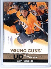 2013-14 Upper Deck Series 1 Flilip Forsberg UD Canvas Young Guns #C109 Nashville