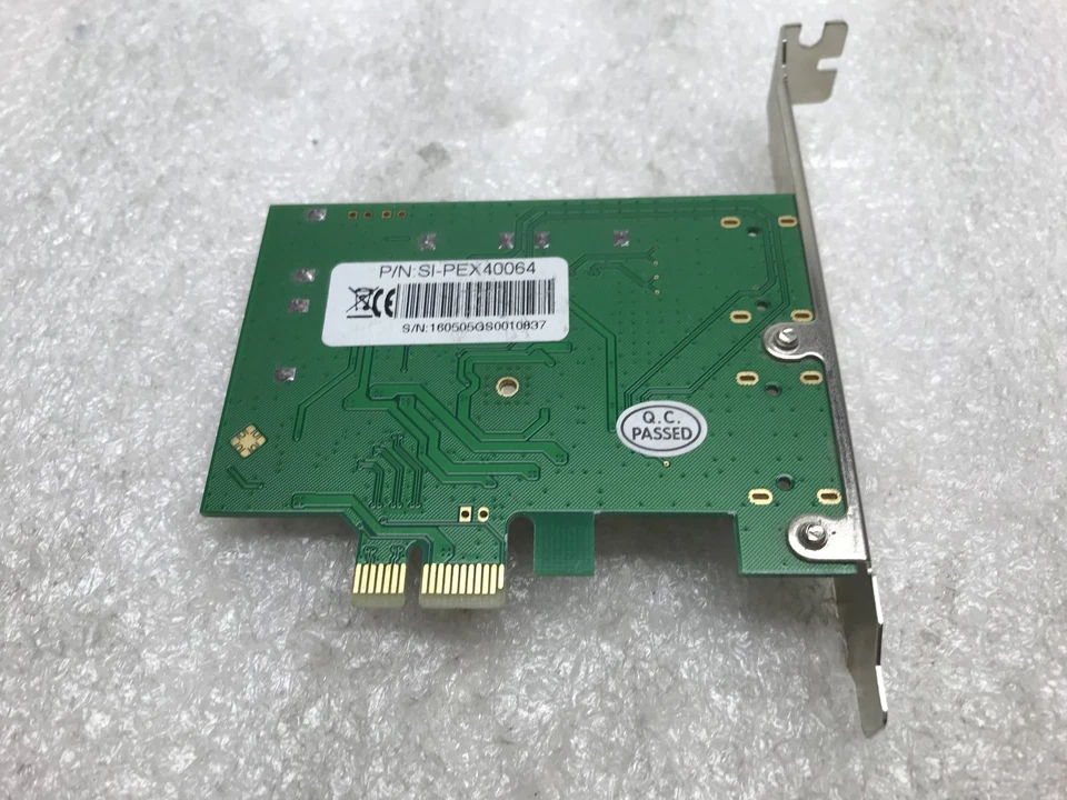 I/O Crest 4 Port SATA PCI-e 2.0 x1 Controller Marvell 9215 Non-Raid SI-PEX40064 - Image 4 of 4