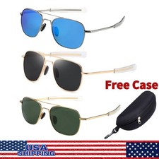 Aviator Sunglasses Premium Military Pilot Ultraviolet Mens Polarized Sunglasses