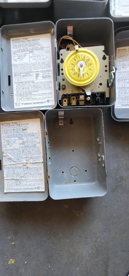 Lote De 8 Temporizadores Electrónicos Programables Intermatic& GE 120-277VAC NUEVO   Foto 4 de 4
