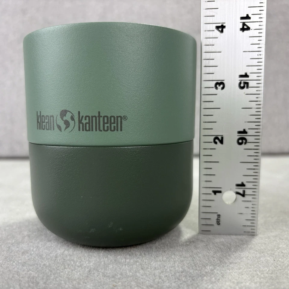 Taza de acero inoxidable aislada Klean Kanteen RISE LOWBALL 10 oz tapa abatible spray de mar Foto 3 de 4