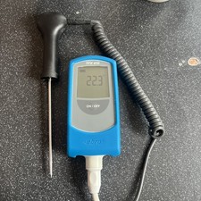 Ebro TFX410 Handheld Thermometer, with Probe and Rubber Cover 