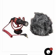 R DE VideoMicro On-Camera Shotgun Mic Cardioid Shoe Mount Shock Mount Wind