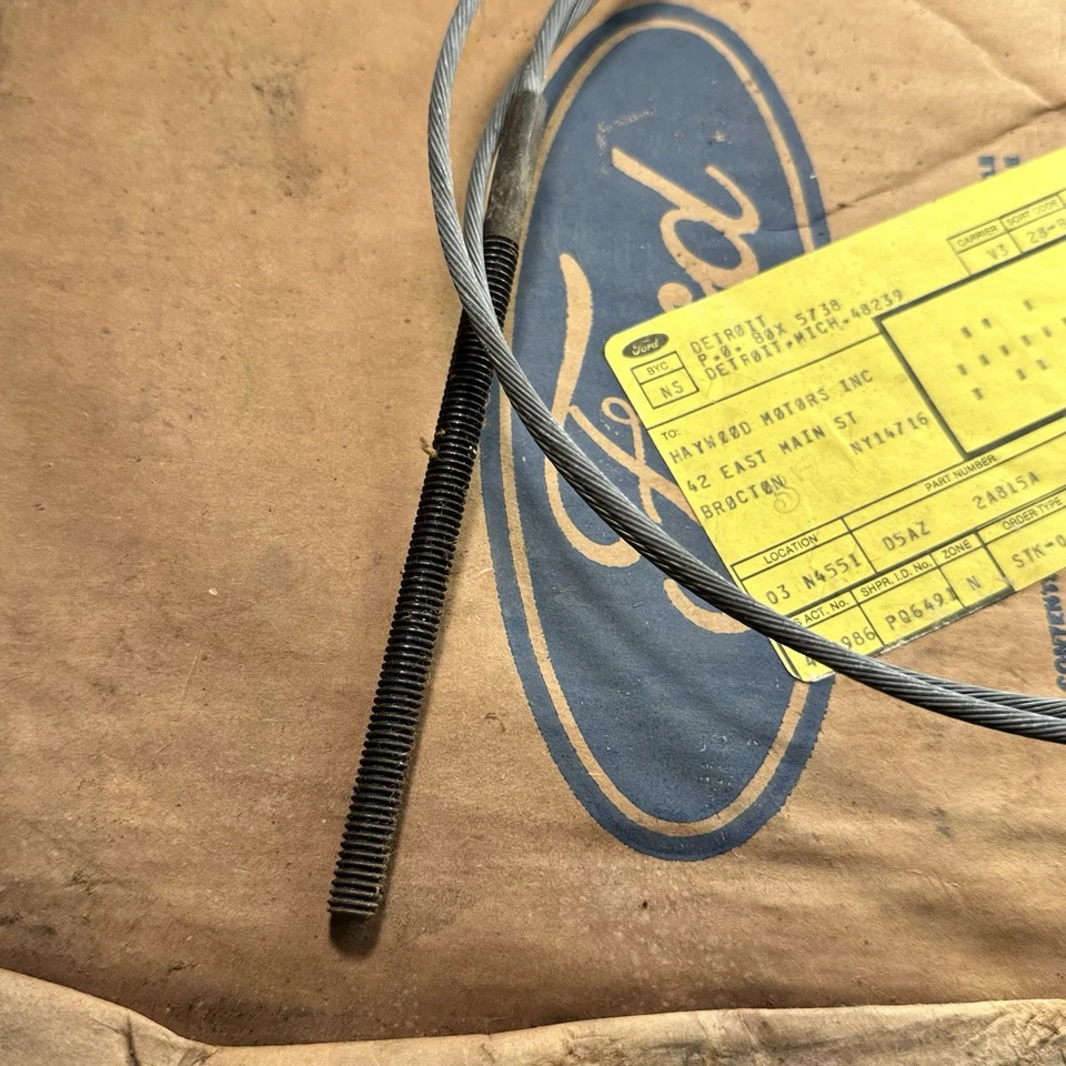 OEM Ford D5AZ-2A815-A Intermediate Parking Brake Cable 1975-77 Custom 500 LTD - Image 4 of 4