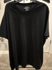 Eddie Bauer Crewneck Short Sleeve T-Shirt Mens 3XL XXXL Black Essential Tee