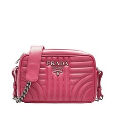 Prada Pink Diagram Camera Chain Mini Crossbody Bag