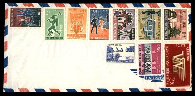 Mayfairstamps Vietnam mixed franking air mail Cover cca_39301