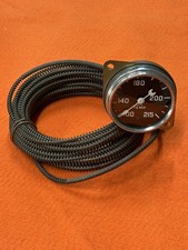 Nos Vintage Stewart Warner Temperature Oil Gauge Auburn Style Crescent Needle